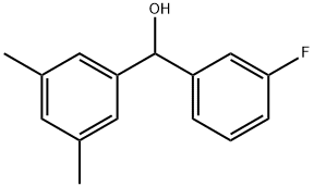 3,5-DIMETHYL-3'-FLUOROBENZHYDROL Struktur