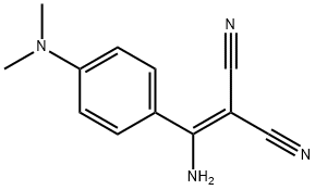 2-(AMINO[4-(DIMETHYLAMINO)PHENYL]METHYLENE)MALONONITRILE Struktur