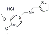 N-(3,4-DIMETHOXYBENZYL)-N-(THIEN-2-YLMETHYL)AMINE HYDROCHLORIDE Struktur