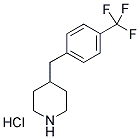 4-[4-(TRIFLUOROMETHYL)BENZYL]PIPERIDINE HYDROCHLORIDE Struktur