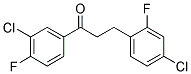 3'-CHLORO-3-(4-CHLORO-2-FLUOROPHENYL)-4'-FLUOROPROPIOPHENONE Struktur