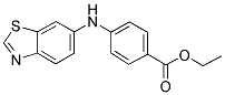 4-(BENZOTHIAZOL-6-YLAMINO)-BENZOIC ACID ETHYL ESTER Struktur