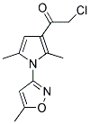 2-CHLORO-1-[2,5-DIMETHYL-1-(5-METHYLISOXAZOL-3-YL)-1H-PYRROL-3-YL]ETHANONE Struktur