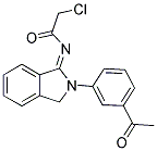 N-[2-(3-ACETYL-PHENYL)-2,3-DIHYDRO-ISOINDOL-1-YLIDENE]-2-CHLORO-ACETAMIDE Struktur