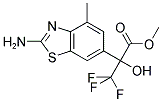 2-(2-AMINO-4-METHYL-BENZOTHIAZOL-6-YL)-3,3,3-TRIFLUORO-2-HYDROXY-PROPIONIC ACID METHYL ESTER Struktur