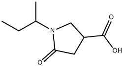 1-SEC-BUTYL-5-OXO-3-PYRROLIDINECARBOXYLIC ACID Struktur