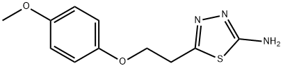 5-[2-(4-METHOXY-PHENOXY)-ETHYL]-[1,3,4]THIADIAZOL-2-YLAMINE Struktur