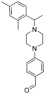 4-(4-[1-(2,4-DIMETHYLPHENYL)ETHYL]PIPERAZIN-1-YL)BENZALDEHYDE Struktur