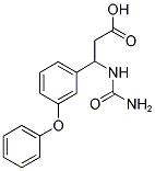 3-[(AMINOCARBONYL)AMINO]-3-(3-PHENOXYPHENYL)PROPANOIC ACID Struktur