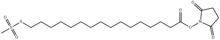 N-SUCCINIMIDYLOXYCARBONYLPENTADECYL METHANETHIOSULFONATE Struktur