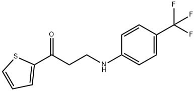 1-(2-THIENYL)-3-[4-(TRIFLUOROMETHYL)ANILINO]-1-PROPANONE Struktur