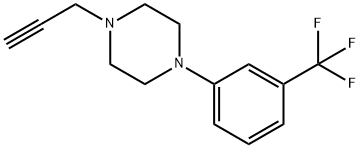 1-(2-PROPYNYL)-4-[3-(TRIFLUOROMETHYL)PHENYL]PIPERAZINE Struktur