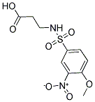 3-[[(4-METHOXY-3-NITROPHENYL)SULFONYL]AMINO]PROPANOIC ACID Struktur