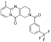 6-METHYL-2-[3-(TRIFLUOROMETHYL)BENZOYL]-1,2,3,4-TETRAHYDRO-11H-DIPYRIDO[1,2-A:4',3'-D]PYRIMIDIN-11-ONE Struktur