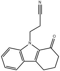 3-(1-OXO-1,2,3,4-TETRAHYDRO-9H-CARBAZOL-9-YL)PROPANENITRILE Struktur