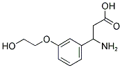 3-AMINO-3-[3-(2-HYDROXY-ETHOXY)-PHENYL]-PROPIONIC ACID Struktur