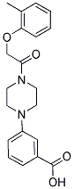 3-(4-[(2-METHYLPHENOXY)ACETYL]PIPERAZIN-1-YL)BENZOIC ACID Struktur