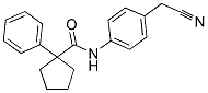 N-(4-(CYANOMETHYL)PHENYL)(PHENYLCYCLOPENTYL)FORMAMIDE Struktur