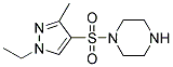 1-(1-ETHYL-3-METHYL-1 H-PYRAZOLE-4-SULFONYL)-PIPERAZINE Struktur