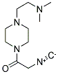 4-(2-DIMETHYLAMINO)-PIPERAZINO-1-ISOCYANO-ACETAMIDE Struktur