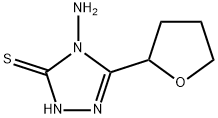 4-AMINO-5-TETRAHYDRO-2-FURANYL-4H-1,2,4-TRIAZOL-3-YLHYDROSULFIDE Struktur