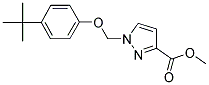 1-(4-TERT-BUTYL-PHENOXYMETHYL)-1 H-PYRAZOLE-3-CARBOXYLIC ACID METHYL ESTER Struktur