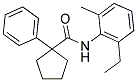 N-(6-ETHYL-2-METHYLPHENYL)(PHENYLCYCLOPENTYL)FORMAMIDE Struktur