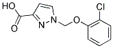 1-(2-CHLORO-PHENOXYMETHYL)-1 H-PYRAZOLE-3-CARBOXYLIC ACID Struktur