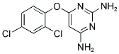 2-AMINO-6-(2,4-DICHLOROPHENOXY)PYRIMIDIN-4-YLAMINE Struktur