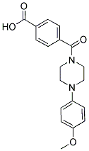 4-([4-(4-METHOXYPHENYL)PIPERAZIN-1-YL]CARBONYL)BENZOIC ACID Struktur