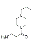 3-AMINO-1-(4-ISOBUTYL-PIPERAZIN-1-YL)-PROPAN-1-ONE Struktur