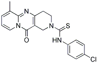 N-(4-CHLOROPHENYL)-6-METHYL-11-OXO-4,11-DIHYDRO-1H-DIPYRIDO[1,2-A:4',3'-D]PYRIMIDINE-2(3H)-CARBOTHIOAMIDE Struktur