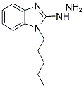 2-HYDRAZINO-1-PENTYL-1H-BENZIMIDAZOLE Struktur