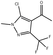 1-[5-CHLORO-1-METHYL-3-(TRIFLUOROMETHYL)-1H-PYRAZOL-4-YL]-1-ETHANONE Struktur