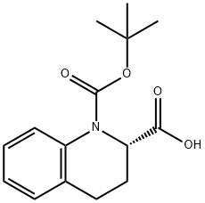 (S)-1-BOC-3,4-DIHYDRO-2H-QUINOLINE-2-CARBOXYLIC ACID Struktur