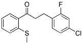 3-(4-CHLORO-2-FLUOROPHENYL)-2'-THIOMETHYLPROPIOPHENONE Struktur