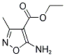 5-AMINO-3-METHYL-ISOXAZOLE-4-CARBOXYLIC ACID ETHYL ESTER Struktur