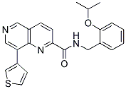 N-(2-ISOPROPOXYBENZYL)-8-THIEN-3-YL-1,6-NAPHTHYRIDINE-2-CARBOXAMIDE Struktur