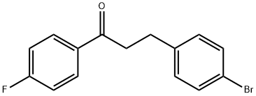 3-(4-BROMOPHENYL)-4'-FLUOROPROPIOPHENONE Struktur