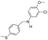 3-CHLORO-4-METHOXY-N-(4-(METHYLTHIO)BENZYL)ANILINE Struktur