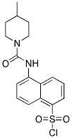 5-[(4-METHYL-PIPERIDINE-1-CARBONYL)-AMINO]-NAPHTHALENE-1-SULFONYL CHLORIDE Struktur