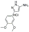 3-(3,4-DIMETHOXYPHENYL)-1H-PYRAZOL-5-AMINE HYDROCHLORIDE Struktur