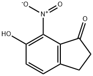 6-HYDROXY-7-NITRO-1-INDANONE Struktur