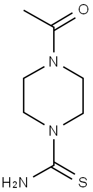 4-ACETYLPIPERAZINE-1-CARBOTHIOAMIDE Struktur