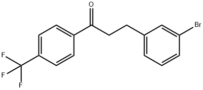 3-(3-BROMOPHENYL)-4'-TRIFLUOROMETHYLPROPIOPHENONE Struktur