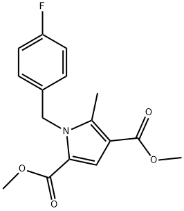 DIMETHYL 1-(4-FLUOROBENZYL)-5-METHYL-1H-PYRROLE-2,4-DICARBOXYLATE Struktur