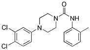 (4-(3,4-DICHLOROPHENYL)PIPERAZINYL)-N-(2-METHYLPHENYL)FORMAMIDE Struktur