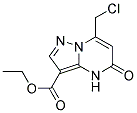 7-CHLOROMETHYL-5-OXO-4,5-DIHYDRO-PYRAZOLO[1,5-A ]PYRIMIDINE-3-CARBOXYLIC ACID ETHYL ESTER Struktur