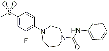 4-[2-FLUORO-4-(METHYLSULFONYL)PHENYL]-N-PHENYL-1,4-DIAZEPANE-1-CARBOXAMIDE Struktur