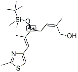 (-)-(2Z,5S,6E)-5-([TERT-BUTYL(DIMETHYL)SILYL]OXY)-2,6-DIMETHYL-7-(2-METHYL-1,3-THIAZOL-4-YL)HEPTA-2,6-DIEN-1-OL Struktur